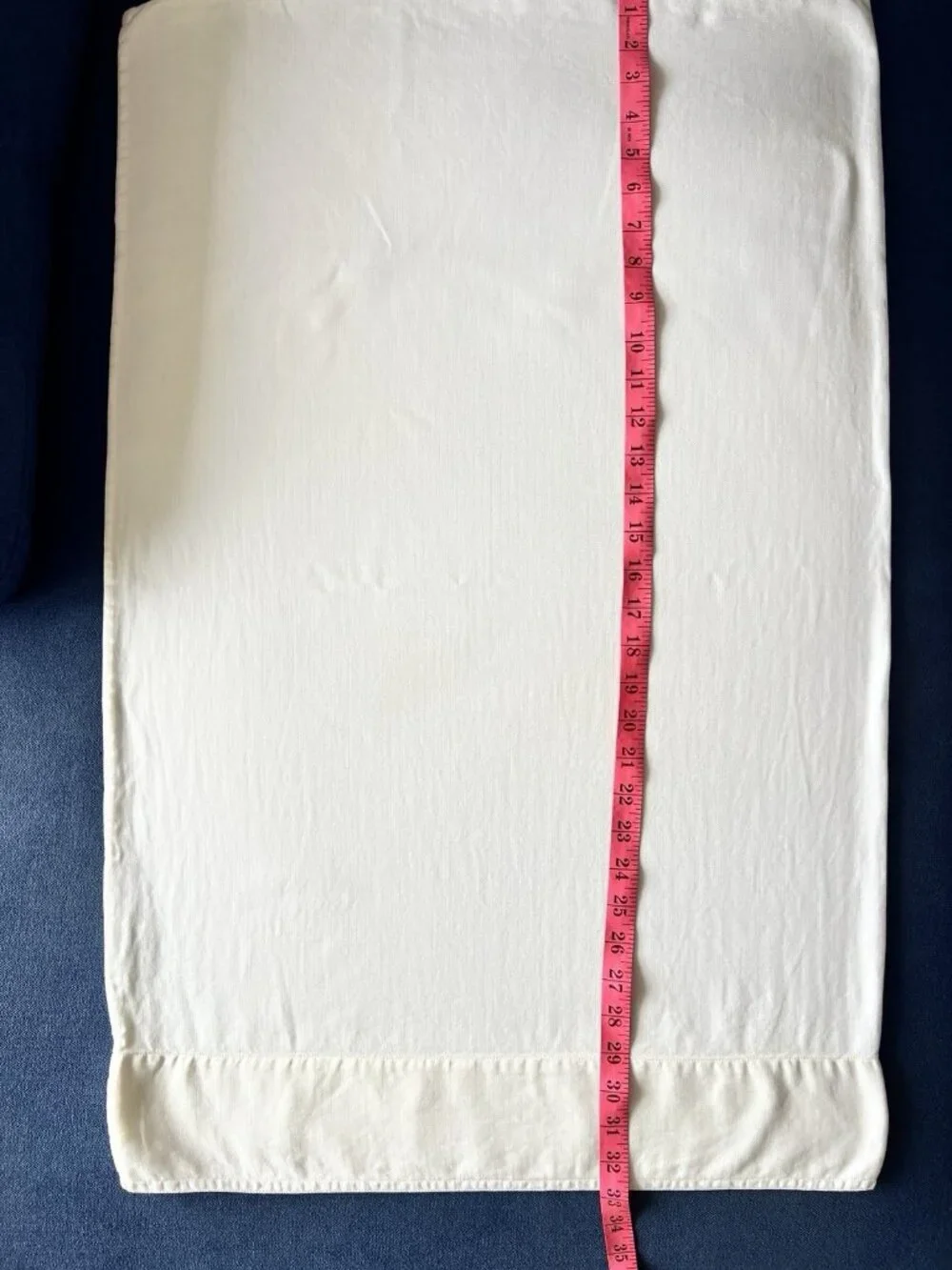 SFERRA Pillowcase PAIR Std IVORY Cream 100% Egyptian Cotton ITALY LUXURY Linens